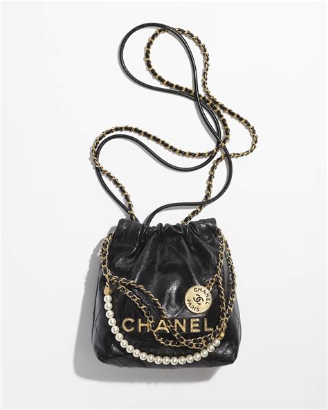 chanel handbag with black interior|chanel 22 mini price.